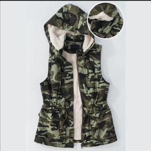 Camo Sherpa Vest